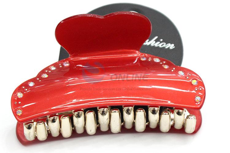 Best Quality Red Acrylic Hair Claw Clip For Women