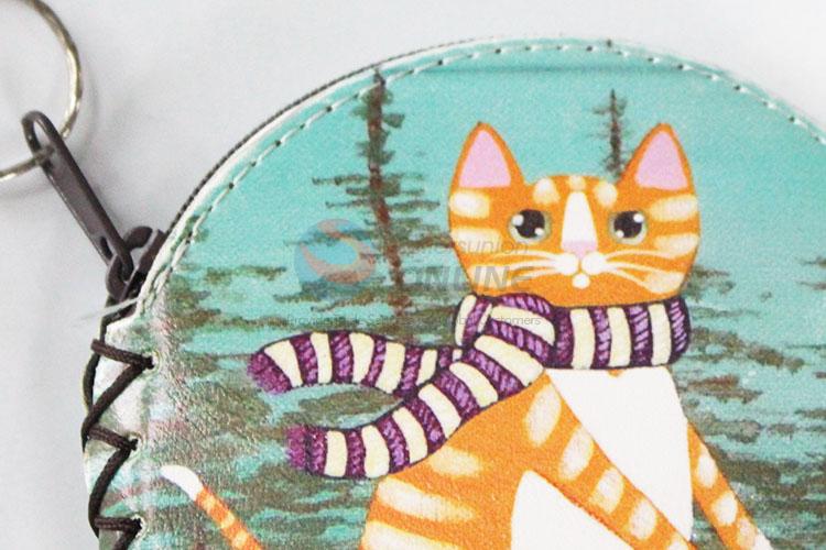 Cool cheap cat pattern pu coin purse