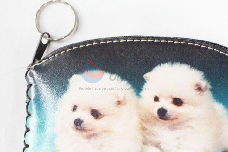 High sales low price dog pattern pu coin purse