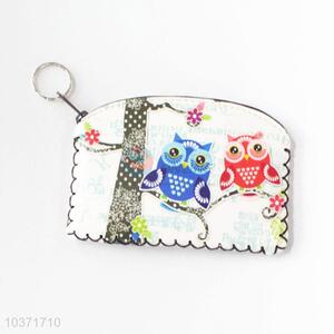 New style good cheap owl pattern pu coin purse