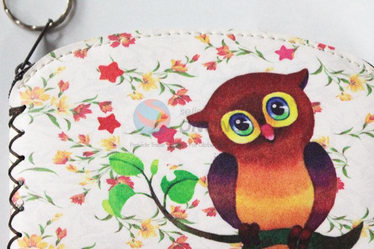 New product top quality owl pattern pu coin purse