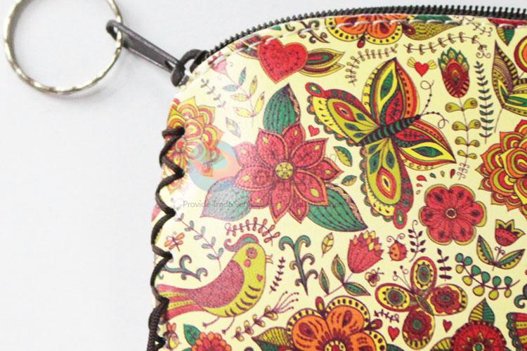 Normal best flower&butterfly pattern coin purse