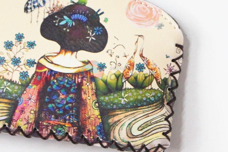 China factory price beautiful girl pattern coin purse