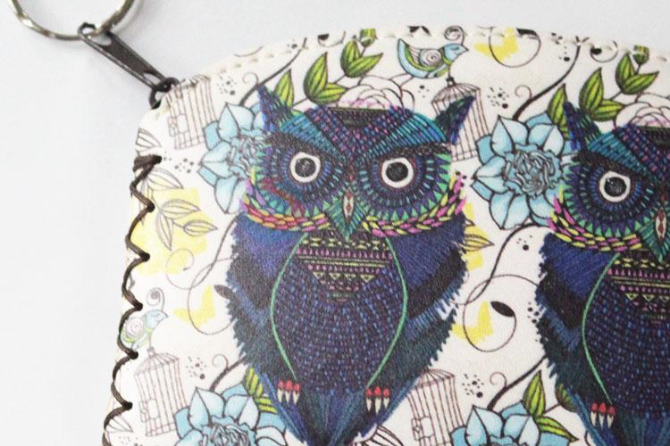 Popular top quality owl pattern coin purse