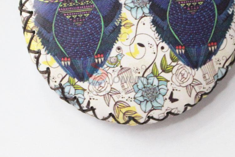 Low price new style owl pattern round coin purse