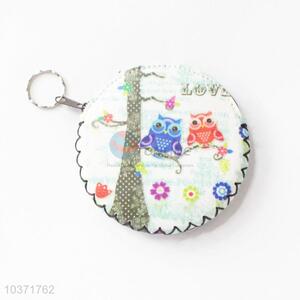 Low price top quality owl pattern round coin purse