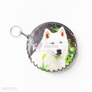 Normal low price dog pattern round coin purse