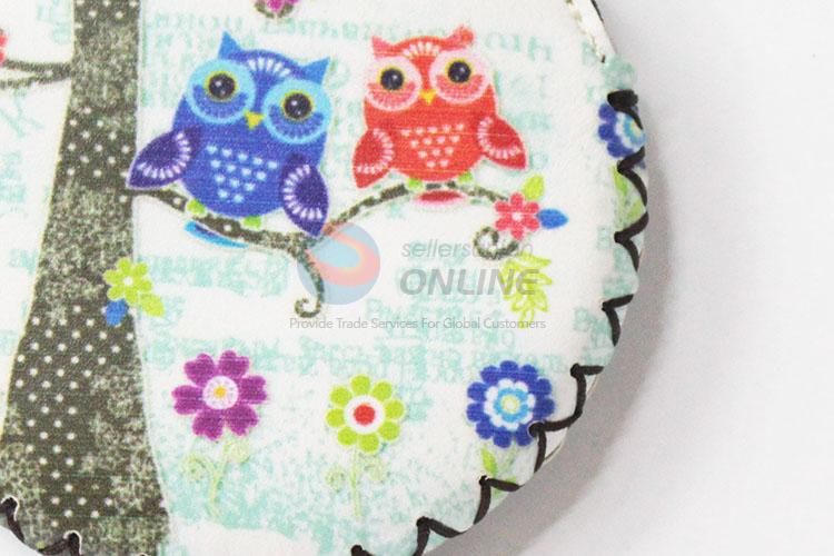 Low price top quality owl pattern round coin purse