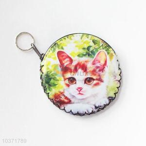 High sales cat pattern round coin purse