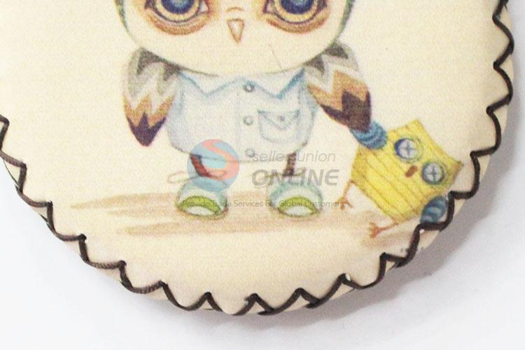 Daily use cheap owl pattern round coin purse