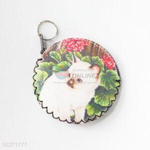 Good quality low price cat pattern round coin purse