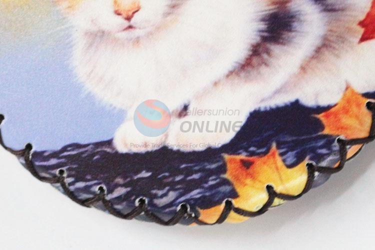 Newly product best useful cat pattern round coin purse