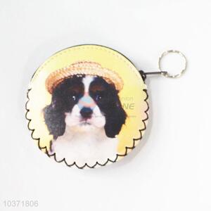 Cute best popular dog pattern round coin purse