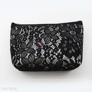 High sales popular design black lace cosmetic bag