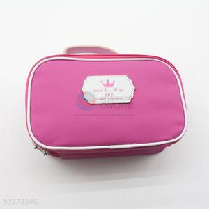 Bottom price nice design rose red cosmetic bag