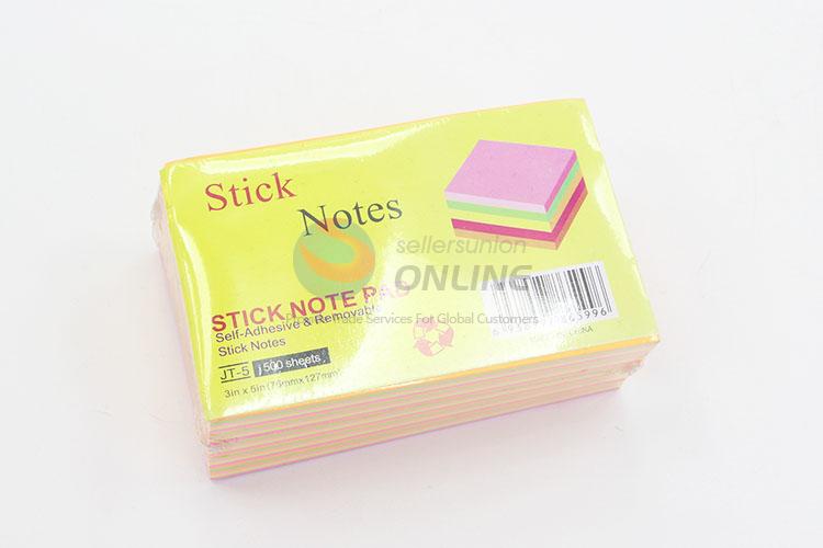 200pcs Colorful Fluorescent Sticky Notes Set