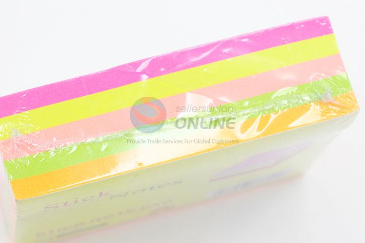 200pcs Colorful Fluorescent Sticky Notes Set