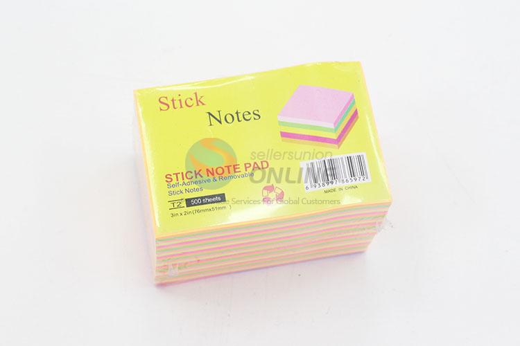 300pcs Colorful Fluorescent Sticky Notes Set