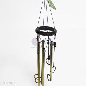 Bamboo Wind Chimes Yellow Decoration