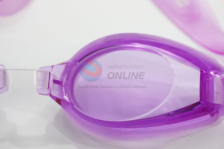 Good quality best fashionable purple swimming goggle