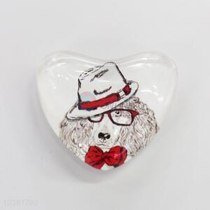 Fuuny Dog Glass Decorations Fridge Magnet Sticker