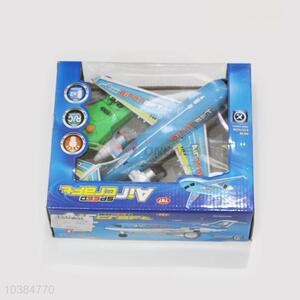 Remote Controlled Passenger Plane With Red and Blue Flashlight