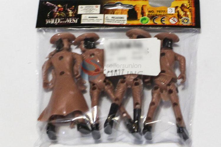 New Arrival 4pcs Western Cowboy Children Toy