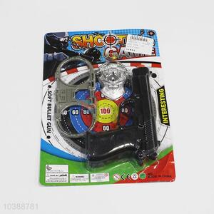 Cool boy plastic handcuffs toy police gun set for sale