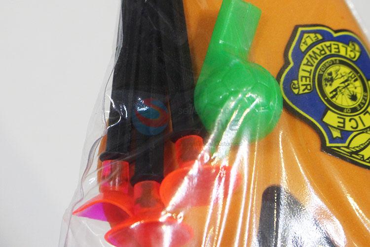 Plastic police toy gun set for kids