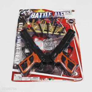 Police shooting soft gun toy set for kids