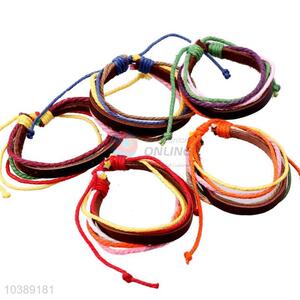 Fashion Design Colorful Leather Bracelet