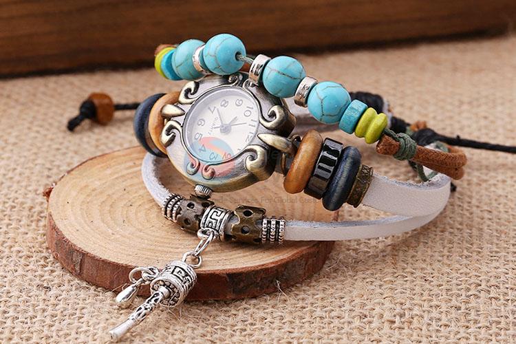 Best Selling Retro Leather Bracelet Wrist Watch