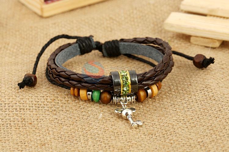 New Arrival Handmade Leather Bracelet Woven Bracelet