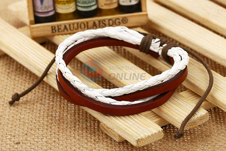 Top Quality Leather Woven Bracelet Fashion Accessories