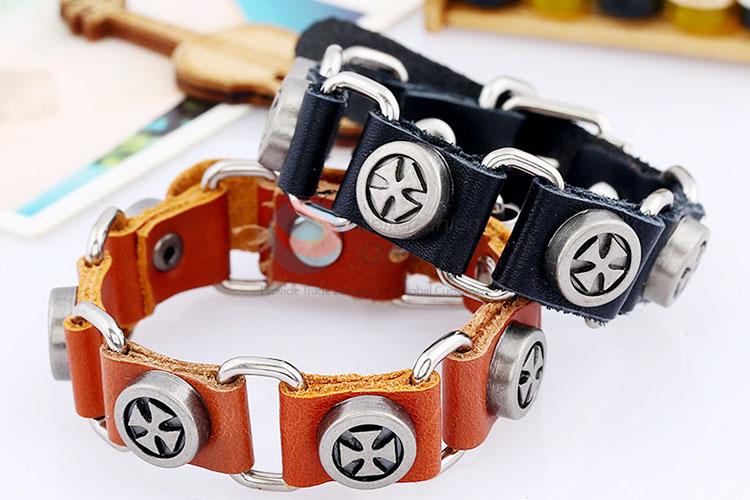 New Design Fashion Leather Necklace Cheap Wristband