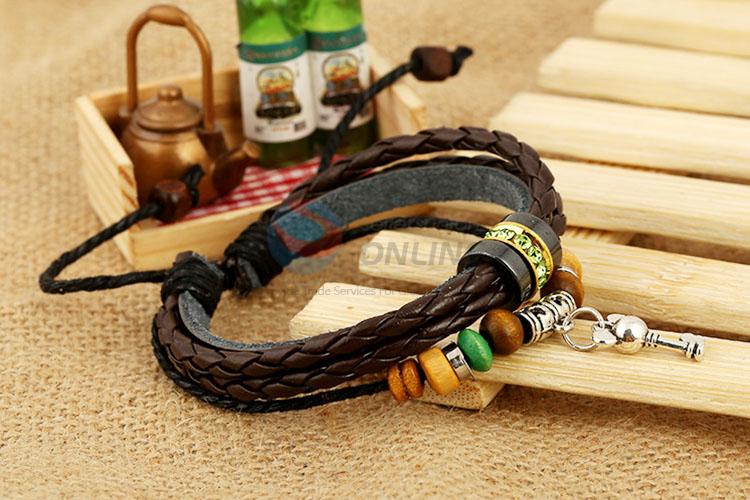 New Arrival Handmade Leather Bracelet Woven Bracelet