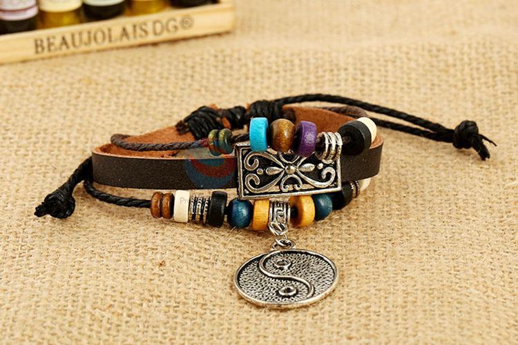 Newest Handmade Leather Bracelet Leather Wristband