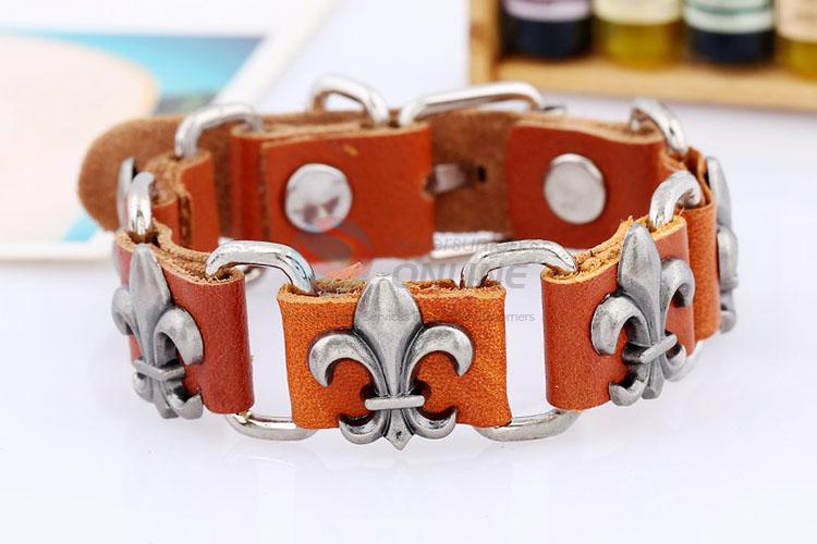 High Quality Fashion Leather Bracelet Cool Wristband