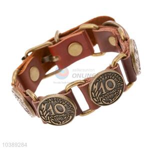 Cool Design Leather Bracelet Man Wristband