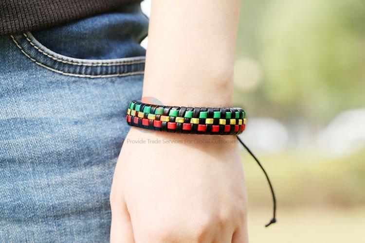 New Arrival Colorful Leather Bracelet Fashion Wristband