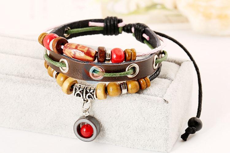 Good Sale Adjustable Leather Neutral Bracelet