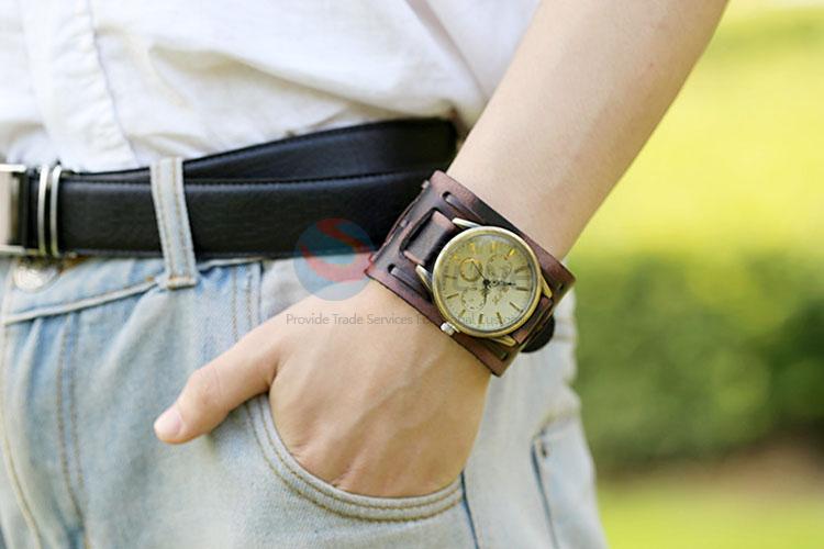 New Design Leather Bracelet Wrist Watch