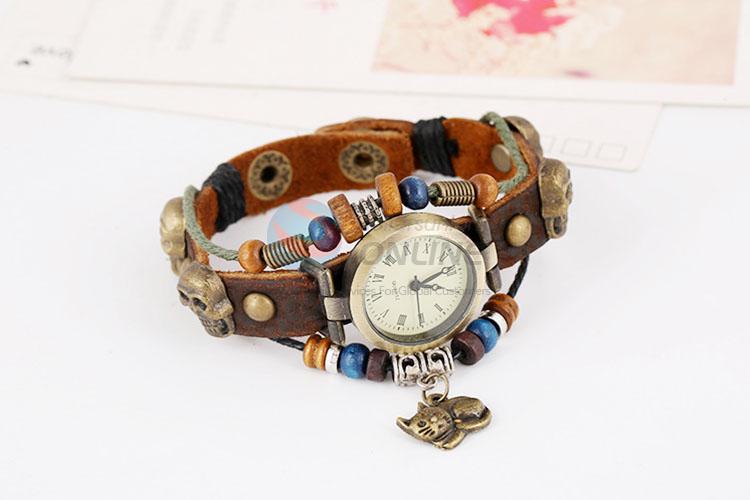 Good Quality Fashion Leather Bracelet Wrist Watch