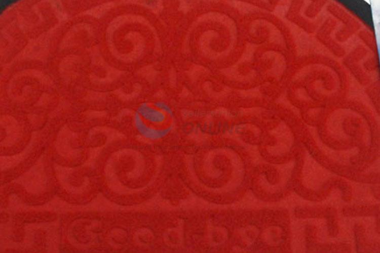 Factory Price Popular Red Semicircle Door Mat