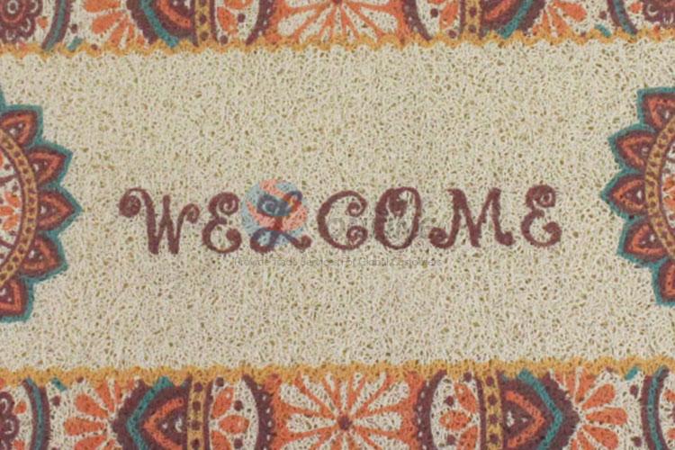 Flower Printed Door Mat With Good Quality