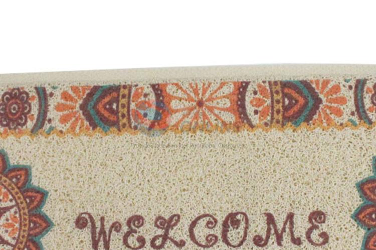 Flower Printed Door Mat With Good Quality