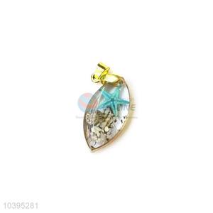 Delicate Design Drop Shape Real Flower Pendant For Women