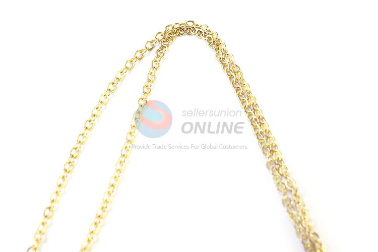 Fashion Accessories Moon Shape Pendant With Gold Chain