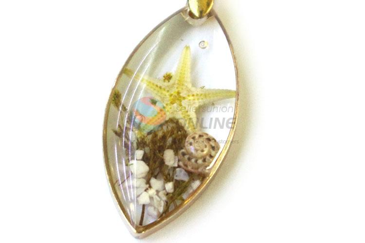 New Design Real Flower Drop Pendant With Gold Chain