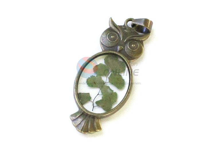 Best Selling Owl Shape Pendant With Real Plant